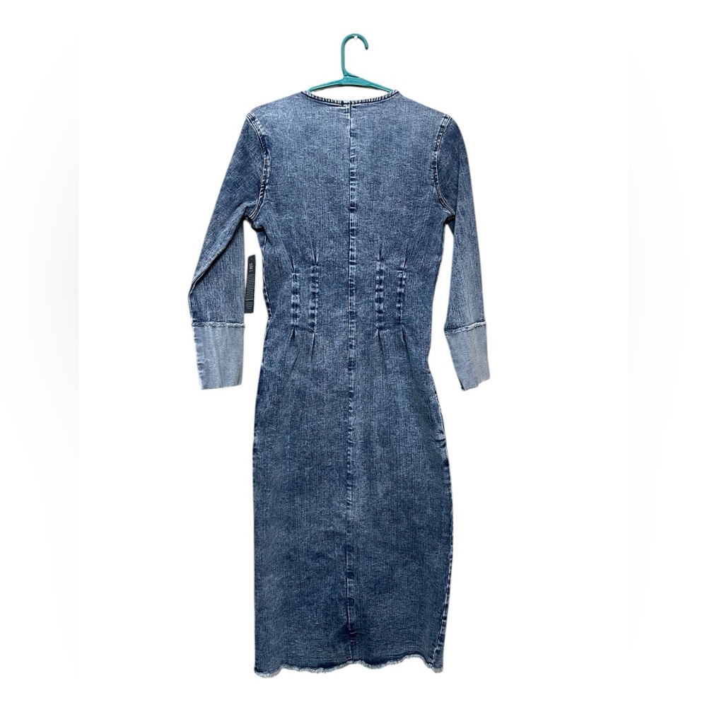 Wash Lab Corset Long Sleeve Denim Midi Dress NWT
*See Notes* - Picture 10 of 16